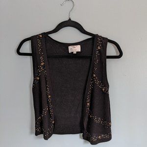 YLondon Cropped Open Cardigan